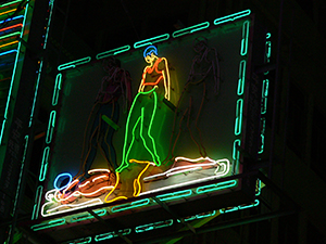 Massage parlour neon sign, Yau Ma Tei, 29 January 2005