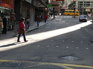 Street scene, Morrison Street, Sheung Wan, 1 January 2005