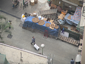 View of street from above, Sheung Wan, Hong Kong Island, 8 January 2005