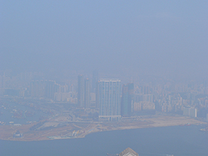 View of West Kowloon from the Peak, Hong Kong Island, 21 January 2005