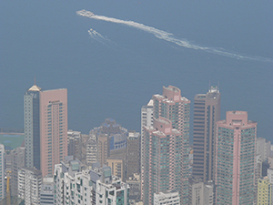 View from The Peak, Hong Kong Island, 21 January 2005