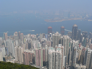 View from the Peak, Hong Kong Island, 21 January 2005