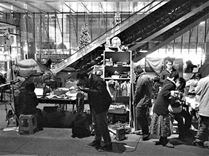 ‘Occupy’ protest camp in the public plaza beneath the Hong Kong and Shanghai Bank headquarters, Central, 12 December 2011