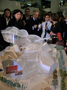 Frank Gehry's art museum design: Swire's presentation of its Holistic Harbour Vision plan, Pacific Place, 11 March 2005