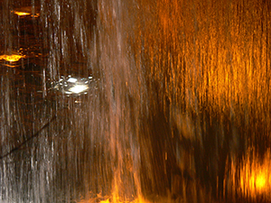 Artificial waterfall, Chater Garden, Central, Hong Kong Island, 11 March 2005