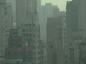 Buildings in Sheung Wan, Hong Kong Island, 28 March 2005