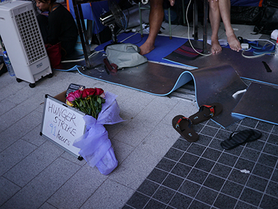 Hunger strike against an attempt by the Government to introduce national education into the school curriculum, Civic Square, 5 September 2012
