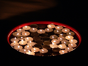 Performance with candles, Para Site Art Space, Po Yan Street, Sheung Wan, 23 April 2005