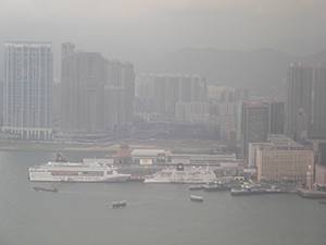 Tsim Sha Tsui in cloudy weather, 12 May 2005