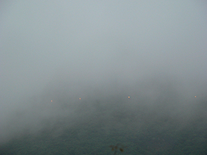 The Peak in mist, Hong Kong Island, 15 May 2005