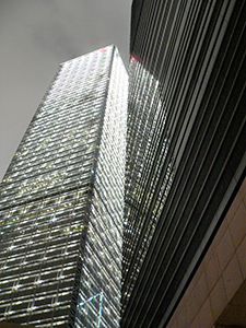 Buildings at night, Central, 15 May 2005