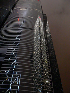 Building with reflection of Bank of China Tower, Central, 15 May 2005