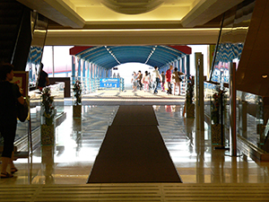 Footbridge to the Wanchai Fery Pier, 22 May 2005