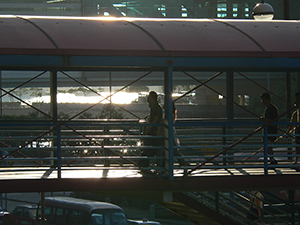 A footbridge, Wanchai, 22 May 2005