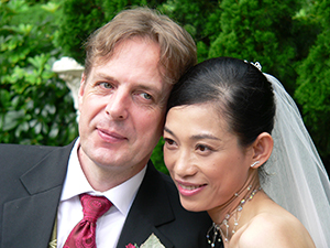 Wedding photo in Hong Kong Park, 29 June 2005