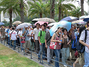 Pro-democracy march, from Victoria Park to Central, 1 July 2005