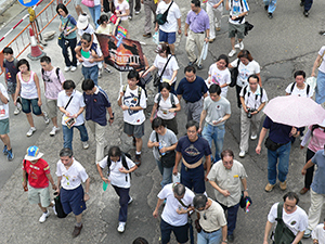 Pro-democracy march from Victoria Park to Central, 1 July 2005