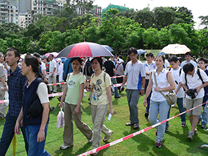 Pro-democracy march, from Victoria Park to Central, 1 July 2005