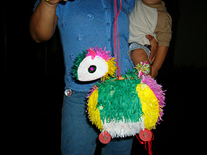 Rabbit-shaped traditional lantern, Mid-Autumn Festival celebration at Sheung Wo Hang Village, north-eastern New Territories, 18 September 2005