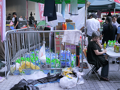 Protest at the Central Government Offices Complex, Admiralty, against an attempt by the Government to introduce national education into the school curriculum, 5 September 2012