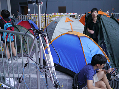 Protest at the Central Government Offices Complex, Admiralty, against an attempt by the Government to introduce national education into the school curriculum, 5 September 2012