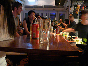 Club 71, Central, not long after the opening of this successor to Club 64. named for the date of the 1 July 2003 rally against intended anti-subversion legislation, 5 June 2005