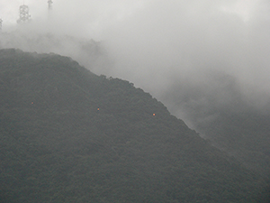 View of the Peak in misty weather, 9 September 2006