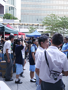 Protest at the Central Government Offices Complex, Admiralty, against an attempt by the Government to introduce national education into the school curriculum, 5 September 2012