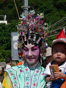 Opera performer, Tai Ping Ching Chiu at Shek O, a once in a decade 'Prayer Festival', 4 November 2006