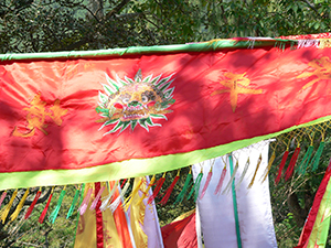 Detail of a banner, Tai Ping Ching Chiu at Shek O, a once in a decade 'Prayer Festival', 4 November 2006