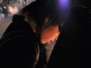 Protesting against the removal of Queen's Pier, 24 December 2006