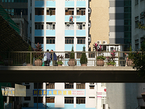 Footbridge, Possession Street, Sheung Wan, 27 December 2006