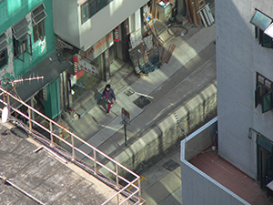 Queen's Road West from above, 23 December 2006