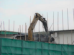 Demolition of the Edinburgh Place Star Ferry Terminal, 16 December 2006