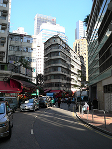 Old buildings near Wanchai Market, Wan Chai Road, 21 December 2006