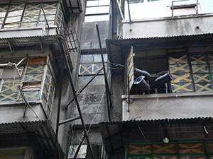 Lee Tung Street, Wanchai, just prior to redevelopment, 21 December 2006