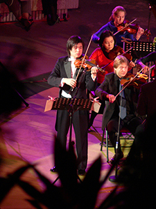 Music performance in Hong Kong Park, 24 December 2006