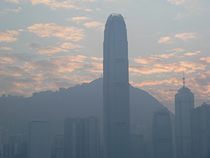 Sunset, Victoria Harbour, 14 January 2007