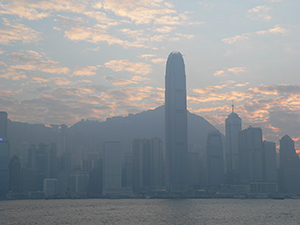 Sunset, Victoria Harbour, 14 January 2007