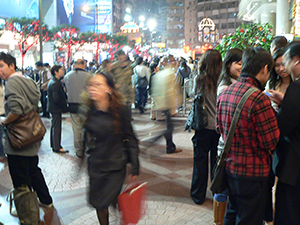 Street scene outside Times Square, Causeway Bay, 16 February 2007