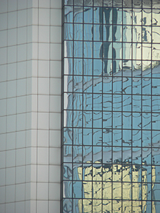 Reflections on the windows of a building, Central, 25 February 2007