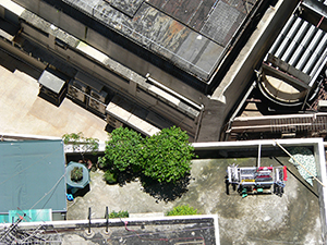 View of rooftops, Sheung Wan, Hong Kong Island, 24 June 2007