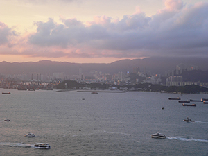 Stonecutters Island at sunset, 24 June 2007