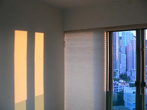 Late afternoon sunlight shining on a wall, Sheung Wan, Hong Kong Island, 24 June 2007