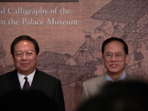 Donald Tsang, Chief Executive at the time, attending an exhibition opening at the Hong Kong Museum of Art, Tsim Sha Tsui, 28 June 2007