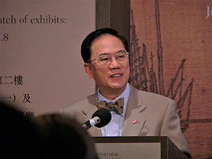 Donald Tsang, Chief Executive at the time, attending an exhibition opening at the Hong Kong Museum of Art, Tsim Sha Tsui, 28 June 2007