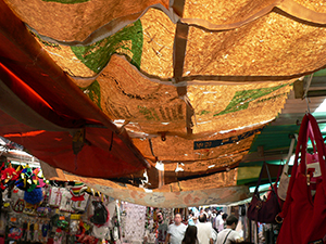 Awning in a street market, Wanchai, 14 July 2007