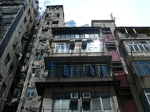 Old buildings, Wanchai, Hong Kong Island, 14 July 2007