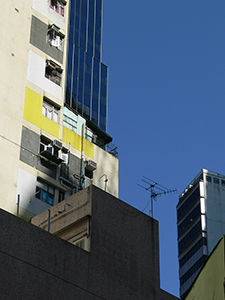 Detail of buildings, Wanchai, 14 July 2007