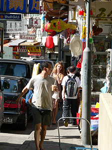 Street scene, Spring Garden Lane, Wanchai, 14 July 2007